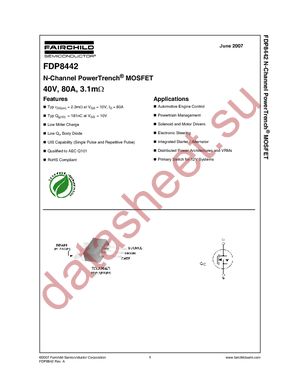 FDP8442 datasheet  